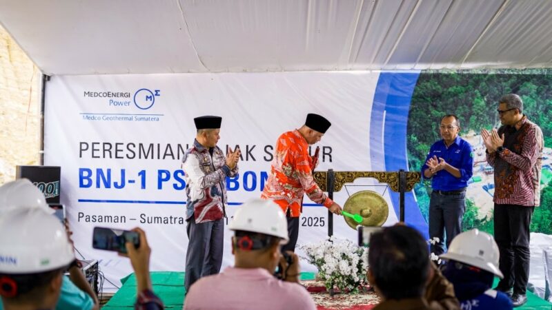 Gubernur Sumbar Resmikan Pengeboran Perdana Panas Bumi Bonjol oleh PT Medco Power Indonesia