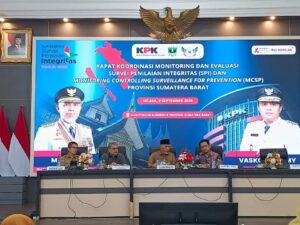 Pencegahan Korupsi, Pemprov Sumbar Perkuat Lewat SPI dan MCSP