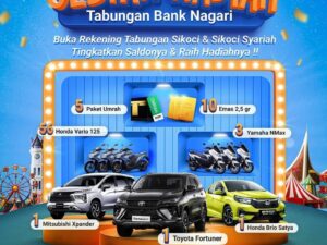 Bank Nagari Luncurkan Gebyar Hadiah Tabungan 2026, Tawarkan 76 Hadiah Menarik