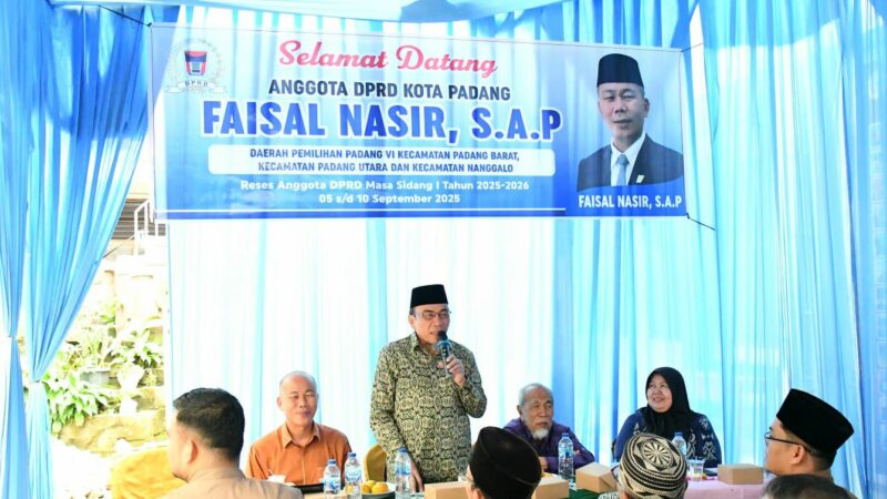 Reses Anggota DPRD Faisal Nasir, Wawako Padang Beri Apresiasi