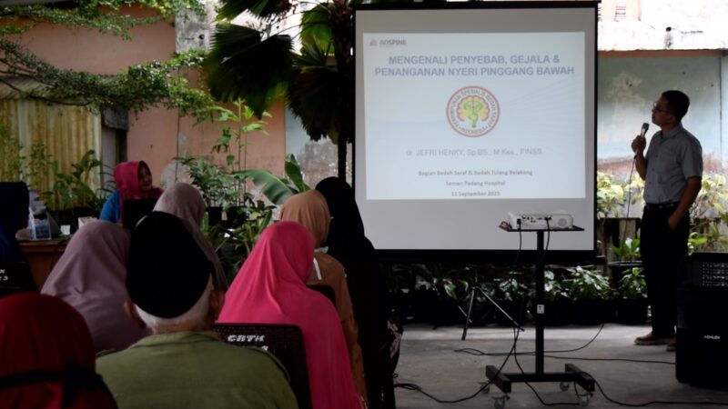 Cegah Lower Back Pain, SPH Lakukan Penyuluhan Kesehatan di Puskesmas Bungus Teluk Kabung