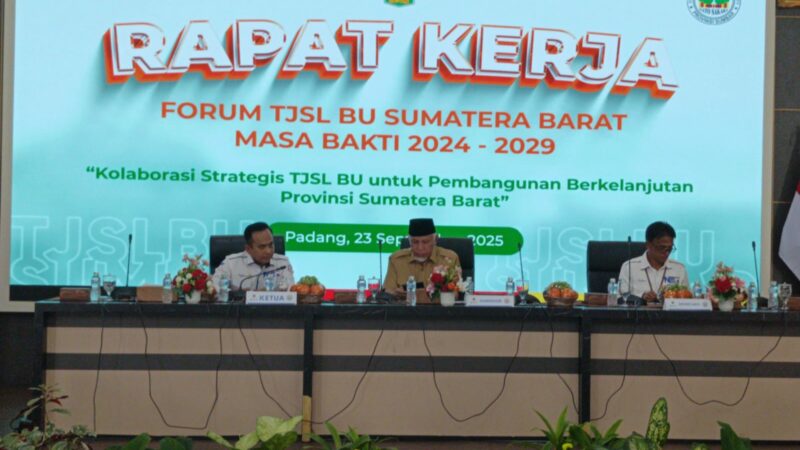 Raker Forum TJSLBU Sumbar, Gubernur Mahyeldi Dorong Kolaborasi untuk Pembangunan Berkelanjutan