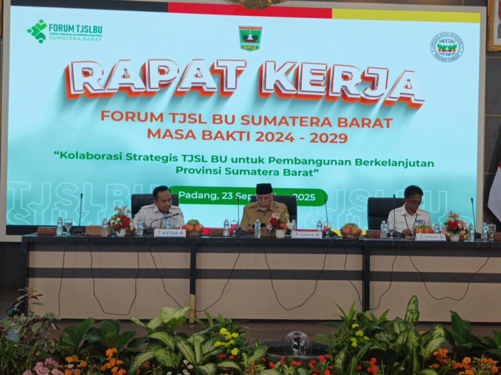 Raker Forum TJSLBU Sumbar, Gubernur Mahyeldi Dorong Kolaborasi untuk Pembangunan Berkelanjutan