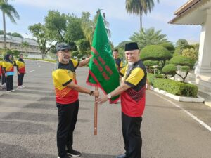 Gubernur Mahyeldi Lepas Kontingen Sumbar Menuju PORNAS KORPRI XVII 2025 di Palembang