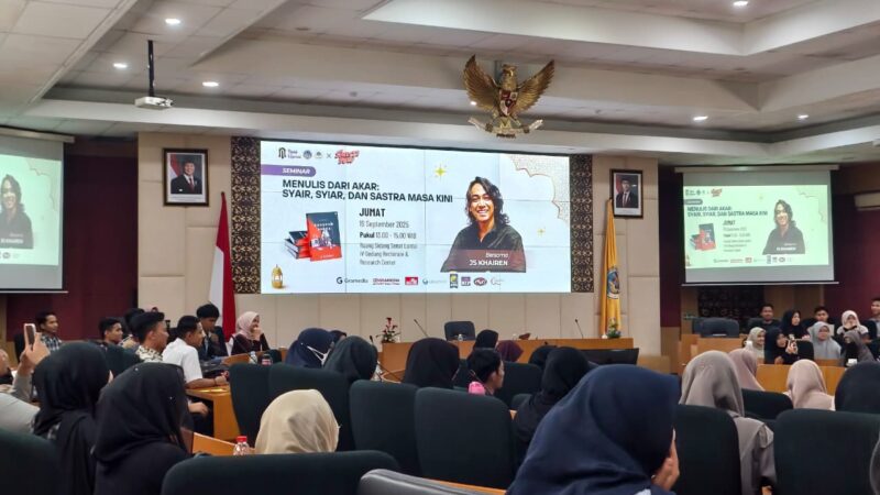 JS Khairen Hidupkan Semangat Literasi di UNP lewat Ngaji Literasi Semesta Buku