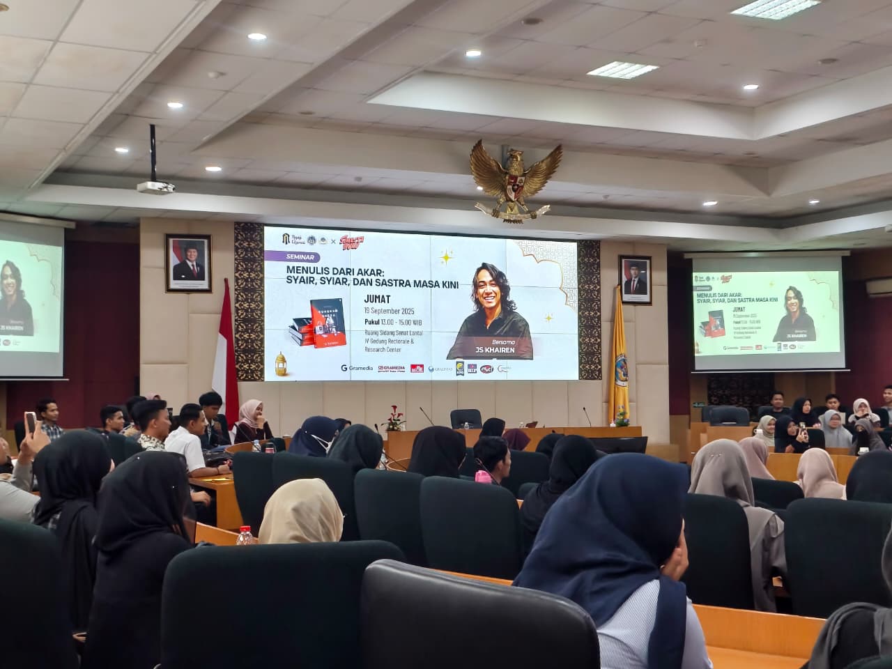 JS Khairen Hidupkan Semangat Literasi di UNP lewat Ngaji Literasi Semesta Buku