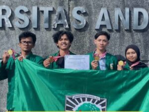 Mahasiswa Fakultas Teknik Universitas Andalas (Unand) berhasil meraih juara 1 pada International Walisongo Scientific Competition 2025.