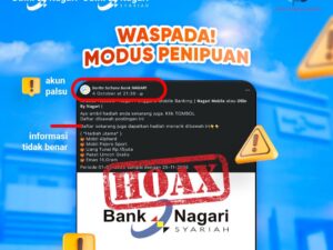 Bank Nagari Ingatkan Nasabah Waspadai Akun Palsu dan Modus Penipuan Undian
