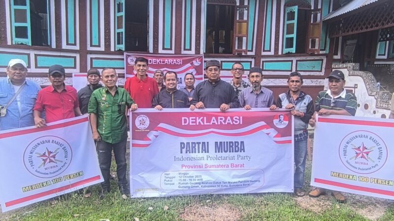 Semangat Tan Malaka Bangkit Lagi di Pandam Gadang, Khairul Apit Pimpin Partai Murba Sumbar