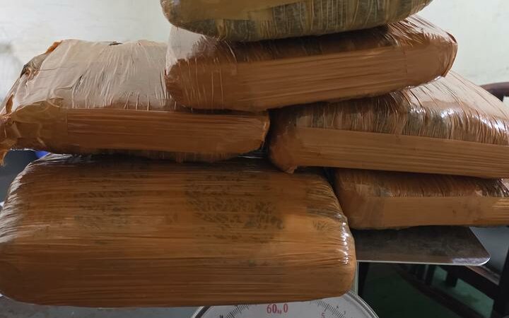 Paket kargo yang diduga berisi narkotika jenis ganja seberat 7 kilogram berhasil diamankan oleh petugas Aviation Security (AVSEC) Bandara Internasional Minangkabau (BIM),