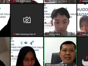 Program Studi Hukum Ekonomi Syariah (HES) UIN Imam Bonjol Padang menggelar pelatihan pendamping proses produk halal secara daring