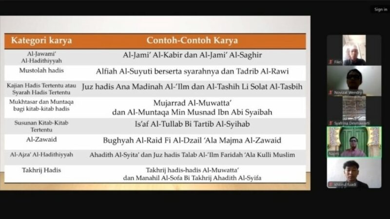 Prodi Ilmu Hadis, Fakultas Ushuluddin dan Studi Agama menghadirkan Muhammad Najmi Aiman ​​bin Nuzulul Hadi, MA sebagai dosen tamu
