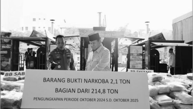 Presiden Republik Indonesia Prabowo Subianto menyampaikan apresiasi tinggi kepada jajaran Kepolisian Negara Republik Indonesia (Polri)