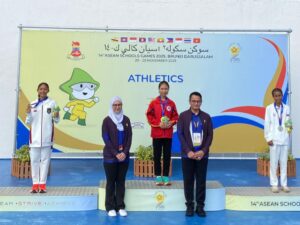 Atlet Lari Sumbar Wilna Selvi Sumbang Perunggu di ASG Brunei