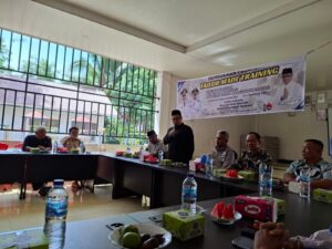 Penjabat Sekretaris Daerah (Pj Sekda) Dharmasraya Jasman Dt Bandaro Bendang membuka kegiatan Pelatihan Tailor Made Training (TMT)