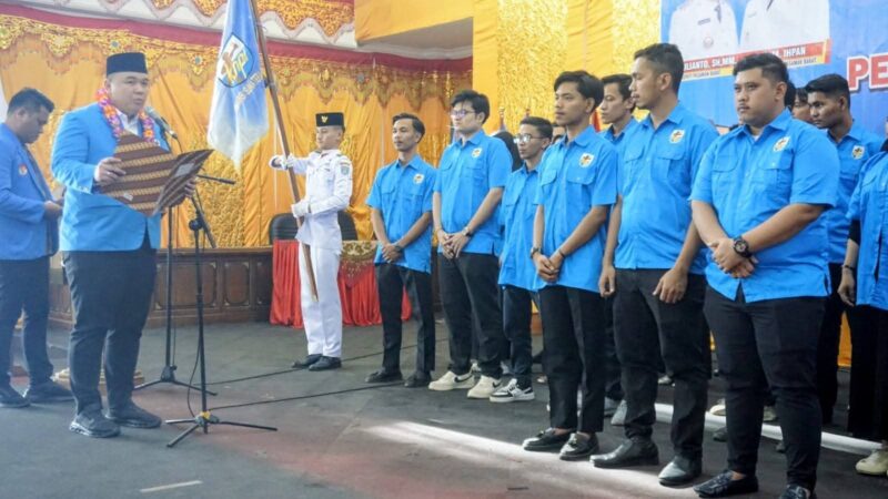 Rizki Aulia Resmi Dilantik jadi Ketua KNPI Pasbar Periode 2025-2028