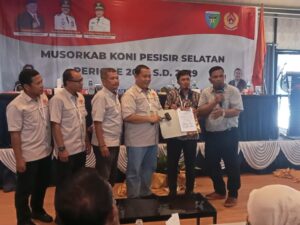 Aklamasi, M Adli Terpilih Pimpin KONI Pessel 2025-2029