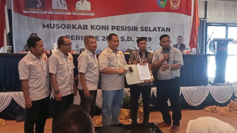 Aklamasi, M Adli Terpilih Pimpin KONI Pessel 2025-2029