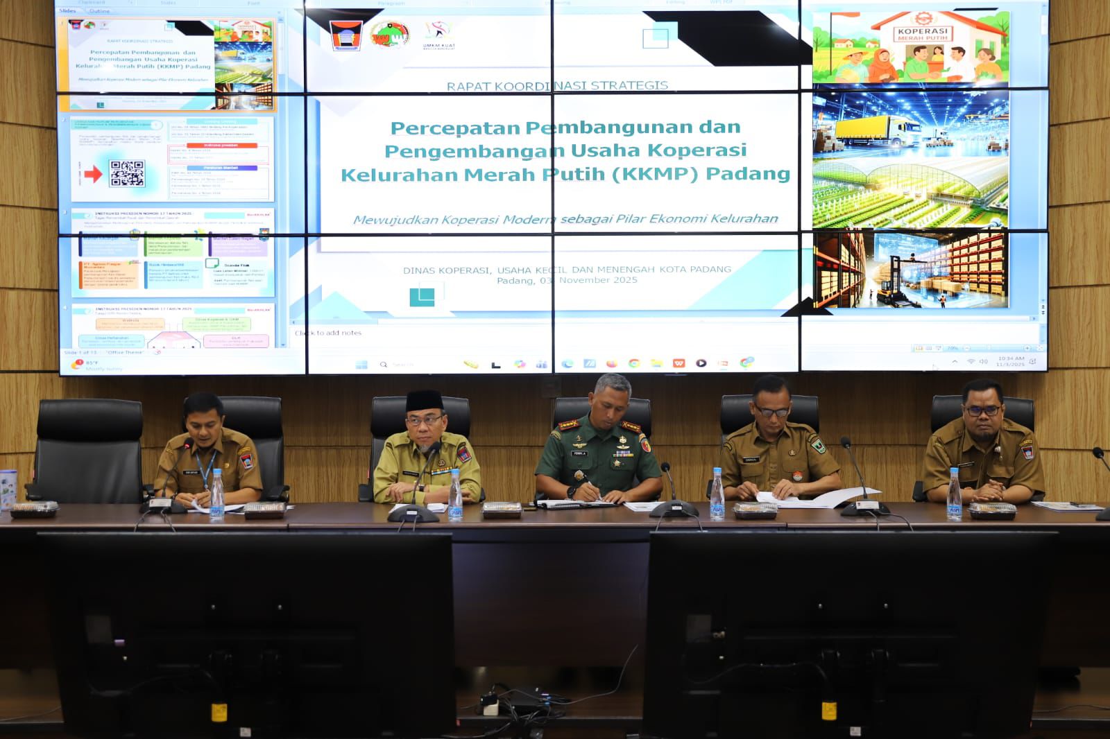 Maigus Nasir Pimpin Evaluasi Persiapan Pembentukan Koperasi Merah Putih Kota Padang