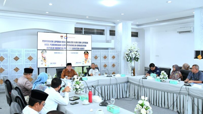 Pemko Padang Terima LHA dan LHP dari Ombudsman Sumbar