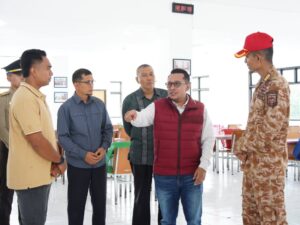 Bupati Tanah Datar Eka Putra meninjau secara langsung lokasi retret wali nagari se-Kabupaten Tanah Datar di IPDN Kampus Sumbar,