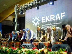 Menteri Ekonomi Kreatif (Menekraf) RI, Teuku Riefky Harsya meresmikan Tanah Datar Ekraf Fest dan Launching Tanah Datar Creative Hub,