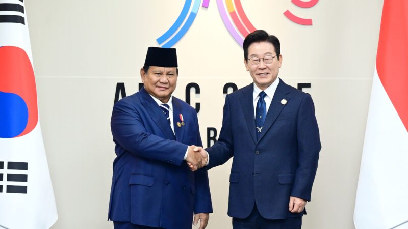 Presiden Republik Korea, Lee Jae-myung menyampaikan pujian dan apresiasi kepada Presiden Republik Indonesia, Prabowo Subianto.