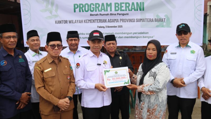 Kementerian Agama Sumatra Barat (Sumbar) meluncurkan program inovatif BERANI (Benah Rumah, Bina Penghuni). Program ini diluncurkan