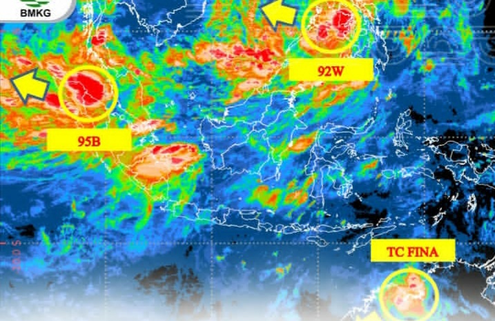 Bibit Siklon Tropis 95B Meningkat, BMKG: Memicu Potensi Cuaca Ekstrem di Sumbar