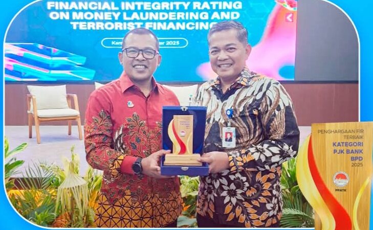 Bank Nagari Raih Penghargaan FIR Terbaik - Kategori PJK Bank BPD 2025