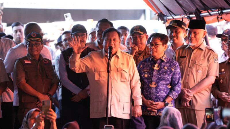 TKD 2026 Daerah Bencana Tak Dipotong, Gubernur Sumbar: Terima Kasih Presiden Prabowo