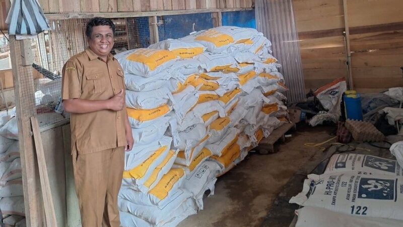 Bupati Dharmasraya menyalurkan bantuan bibit jagung hibrida Pioneer melalui Dinas Pertanian sebanyak 1.500 Kg untuk 100 hektare lahan