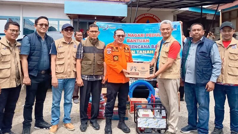 Bank Nagari Salurkan Bantuan untuk Korban Bencana di Tanah Datar