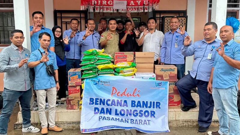 Bank Nagari Salurkan Bantuan untuk Korban Banjir dan Longsor di Pasaman Barat
