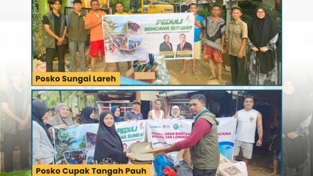 Keluarga Besar Kedokteran Unand Salurkan Bantuan untuk Korban Bencana