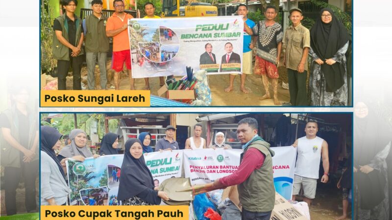 Keluarga Besar Kedokteran Unand Salurkan Bantuan untuk Korban Bencana