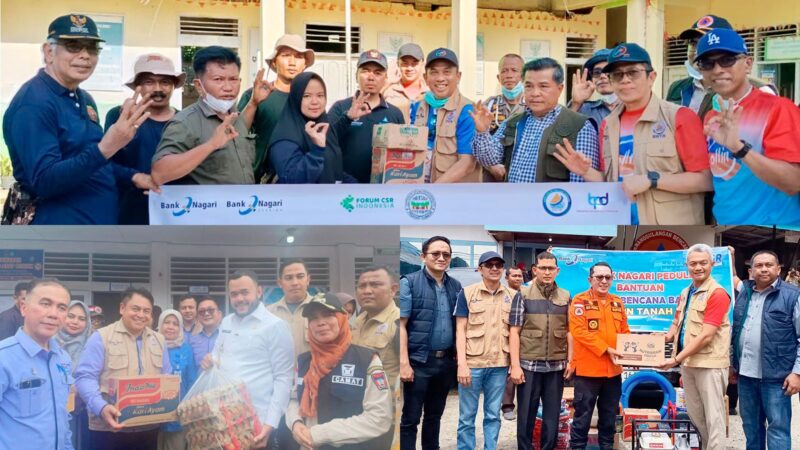 Bank Nagari Gerak Cepat Salurkan Bantuan untuk Korban Banjir dan Longsor di Sumbar