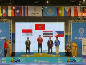 Pegulat Sumbar Gilang Ilhaza Raih Medali Perak SEA Games 2025 Thailand