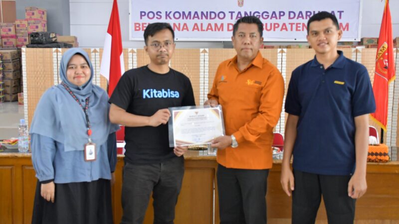 Kitabisa Salurkan Bantuan Rp.1,1 Miliar Untuk Korban Terdampak Bencana di Agam