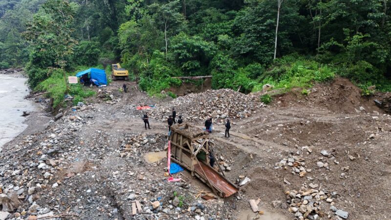 Tim Terpadu Penertiban Tambang Ilegal Temukan Alat Berat di Duo Koto Pasaman