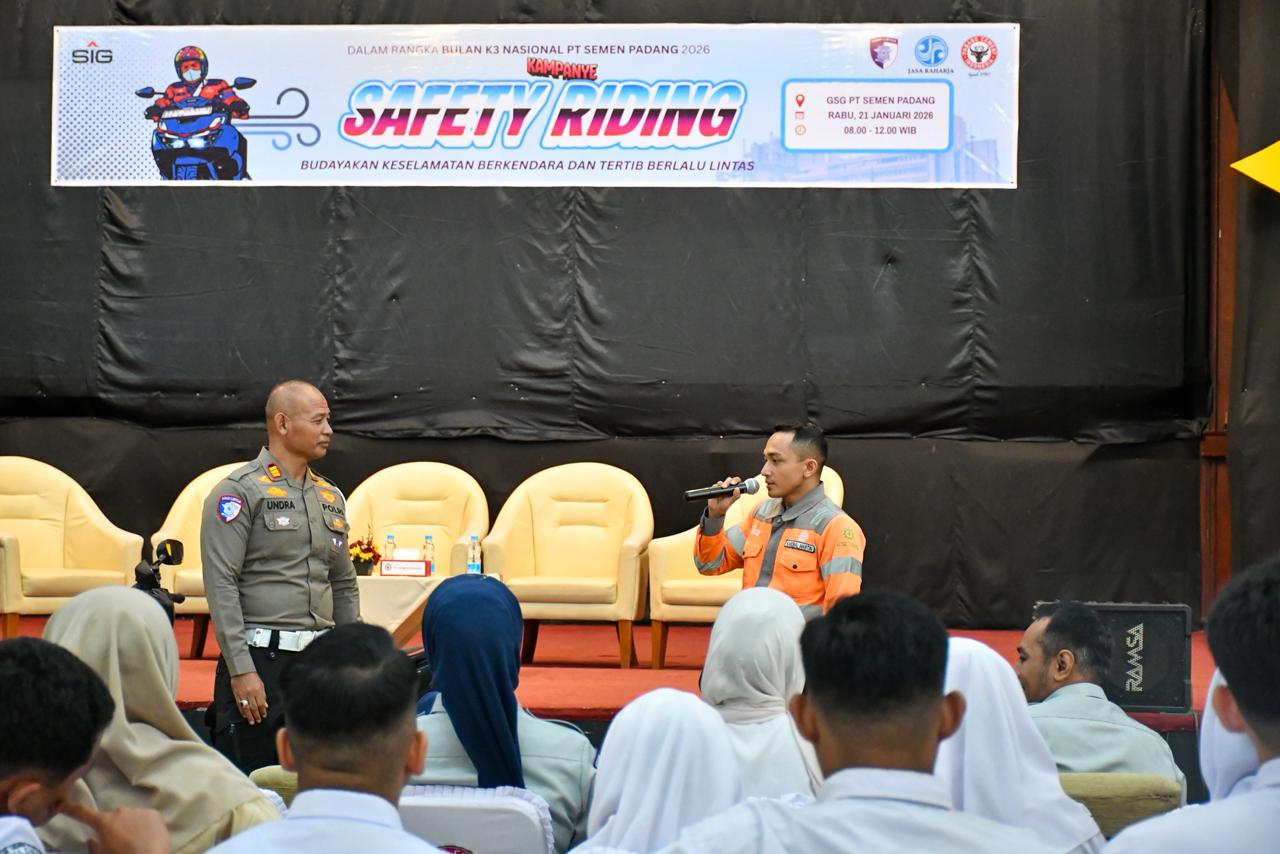 Budaya Tertib Berlalu Lintas, PT Semen Padang Gelar Kampanye Safety Riding