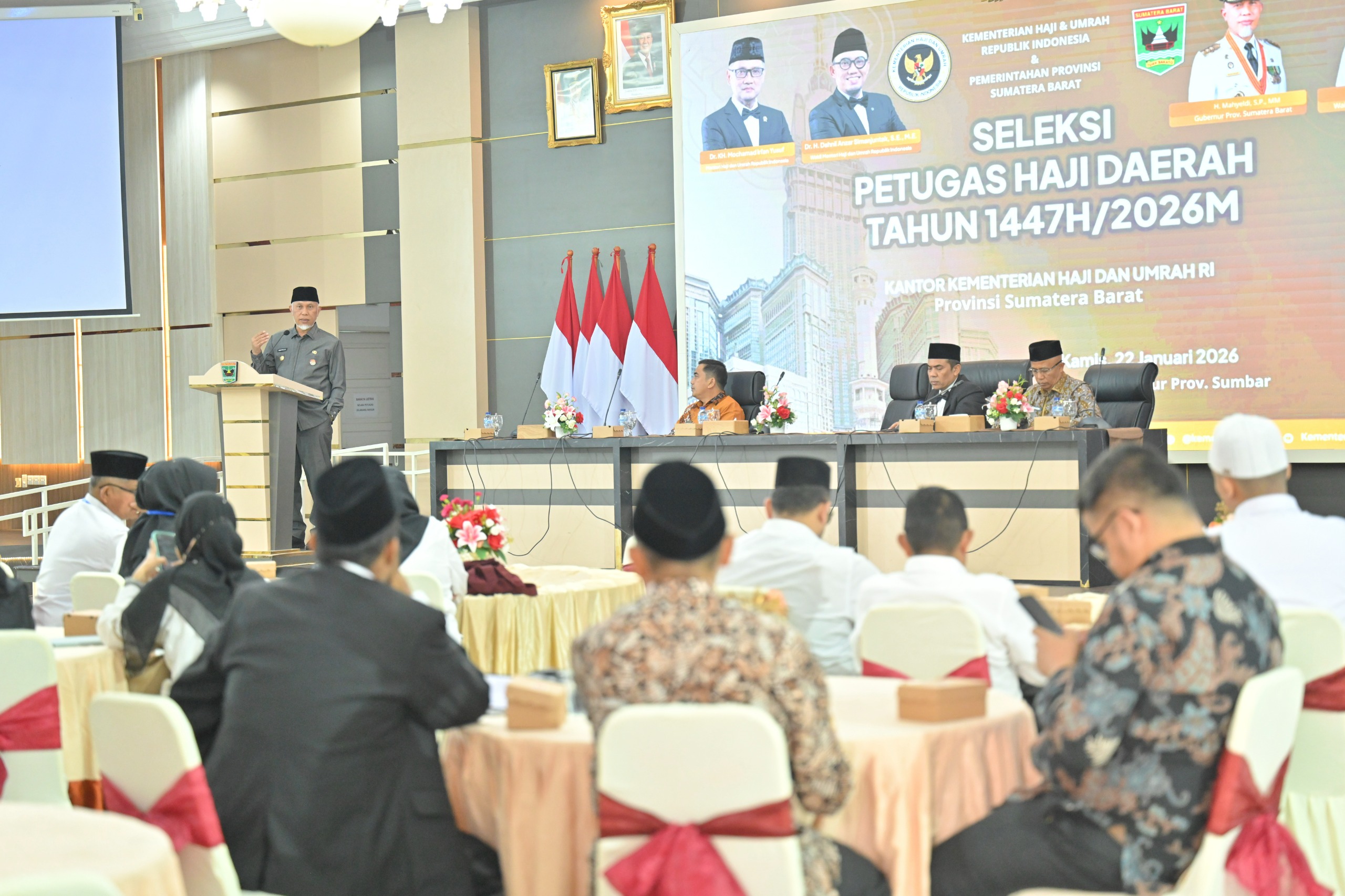 Gubernur Mahyeldi Buka Seleksi Petugas Haji Daerah Sumbar 2026