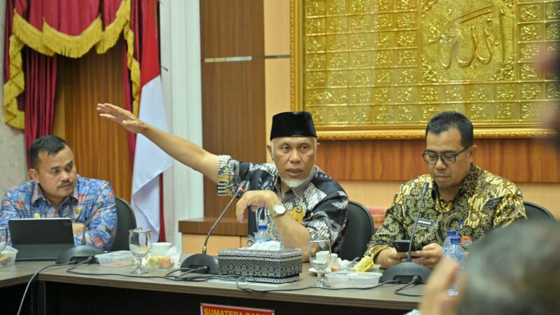 Krisis Air Bersih di Padang, Gubernur Sumbar Pimpin Rakor Lintas Instansi Cari Solusi