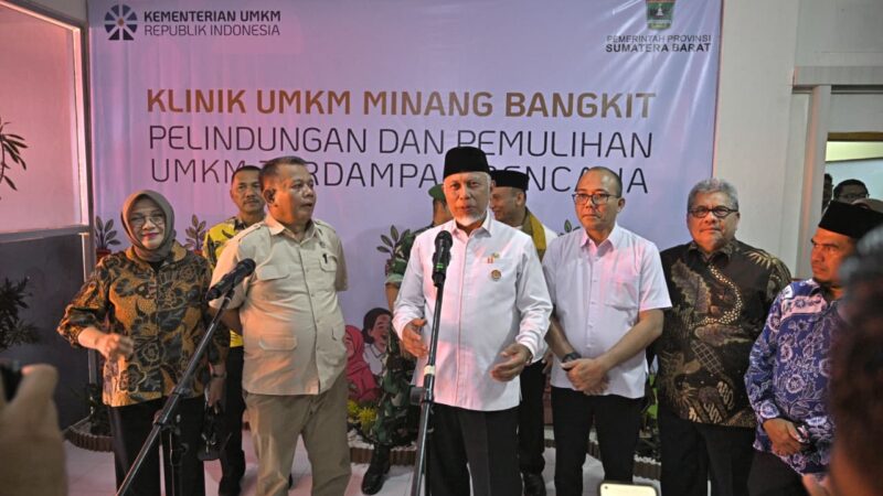 Pemulihan Ekonomi Pascabencana di Sumbar, Pemerintah Resmikan Klinik UMKM Minang Bangkit