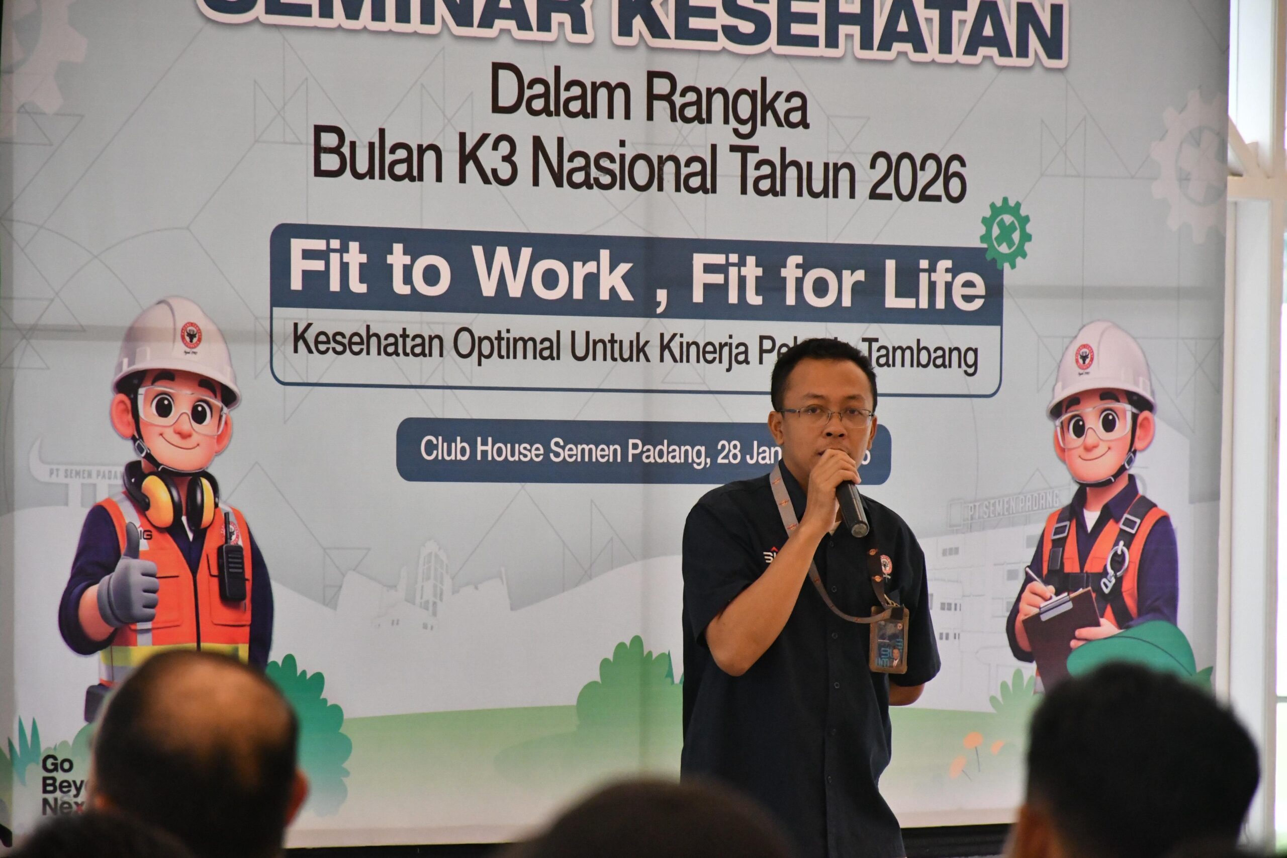 Bulan K3 Nasional 2026, PT Semen Padang Dorong Kesehatan Optimal Pekerja Tambang