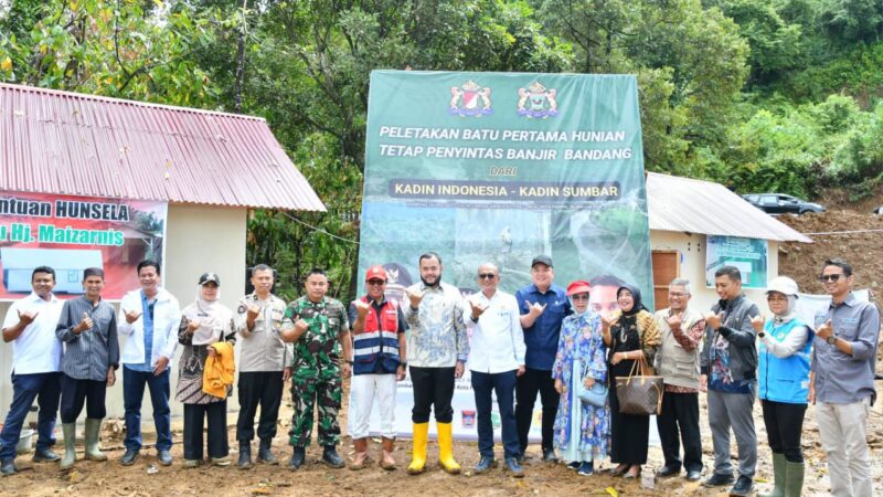 Pembangunan Huntap dengan Sepablock PT Semen Padang, Ketua KADIN Sumbar: Target Selesai 30 Hari