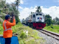 Tingkatkan Keselamatan Menjelang Lebaran, KAI Divre II Sumbar Lakukan Cek Lintas Kuraitaji-Cimparuh