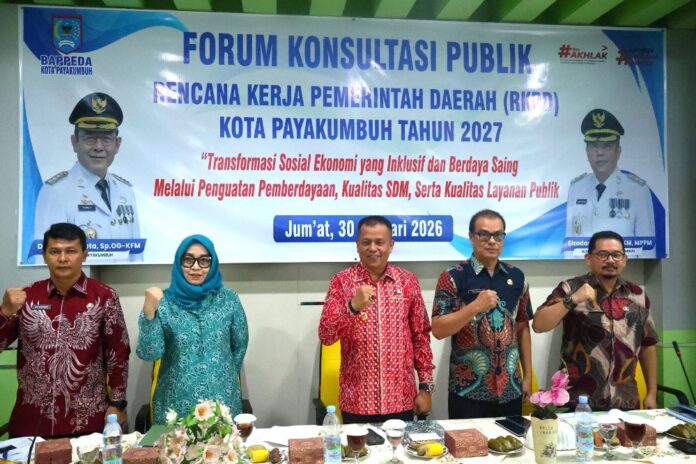 RKPD 2027, Payakumbuh Fokuskan Dorong Transformasi Sosial Ekonomi yang Inklusif