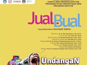 Kurniasih Zaitun Promosi Doktor Lewat Teater 'Jual Bual' di ISI Surakarta