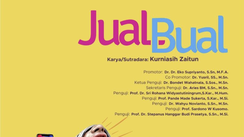 Kurniasih Zaitun Promosi Doktor Lewat Teater 'Jual Bual' di ISI Surakarta